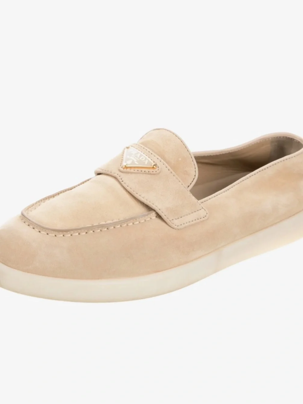 Prada Tan Suede Loafers 9.5
